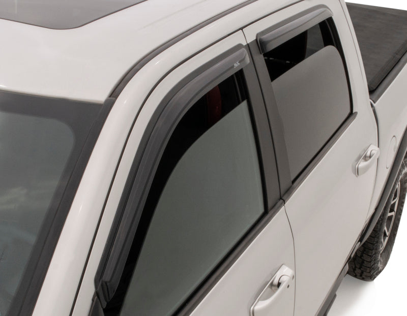 AVS 09-18 Dodge RAM 1500 Crew Cab Ventvisor Outside Mount Window Deflectors 4pc - Smoke AVS 09-18 Dodge RAM 1500 Crew Cab Ventvisor Outside Mount Window Deflectors 4pc - Smoke