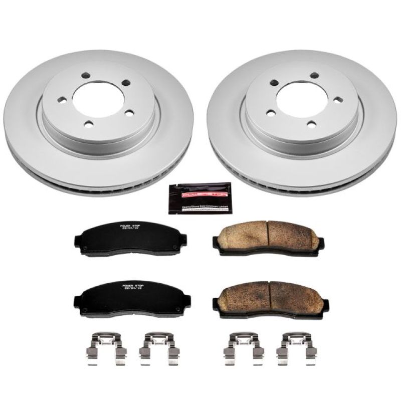 Power Stop 02-05 Ford Explorer Front Z17 Evolution Geomet Coated Brake Kit Power Stop 02-05 Ford Explorer Front Z17 Evolution Geomet Coated Brake Kit