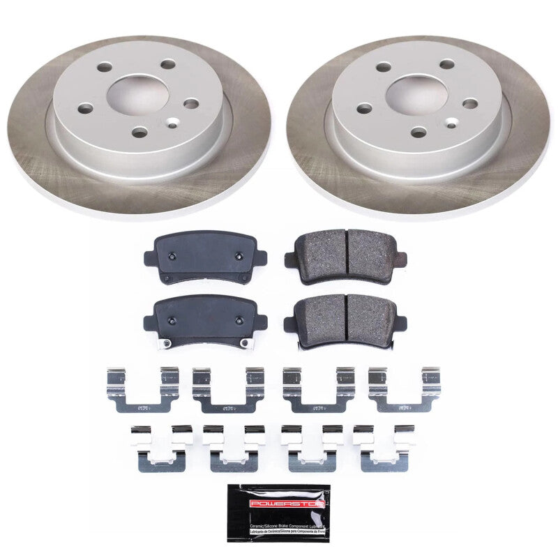 Power Stop 10-11 Saab 9-5 Rear Semi-Coated Rotor Kit Power Stop 10-11 Saab 9-5 Rear Semi-Coated Rotor Kit