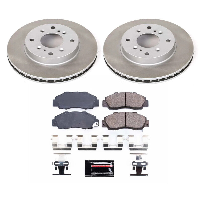 Power Stop 98-02 Honda Accord Front Semi-Coated Rotor Kit Power Stop 98-02 Honda Accord Front Semi-Coated Rotor Kit