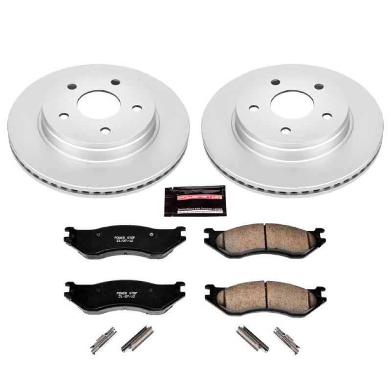 Power Stop 04-06 Dodge Durango Front Z17 Evolution Geomet Coated Brake Kit Power Stop 04-06 Dodge Durango Front Z17 Evolution Geomet Coated Brake Kit