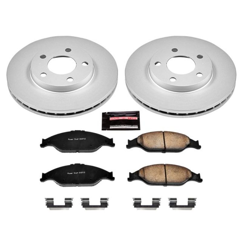 Power Stop 99-04 Ford Mustang Front Z17 Evolution Geomet Coated Brake Kit Power Stop 99-04 Ford Mustang Front Z17 Evolution Geomet Coated Brake Kit