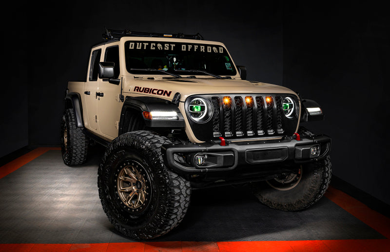 Oracle Pre-Runner Style LED Grille Kit for Jeep Gladiator JT - Amber SEE WARRANTY Oracle Pre-Runner Style LED Grille Kit for Jeep Gladiator JT - Amber SEE WARRANTY