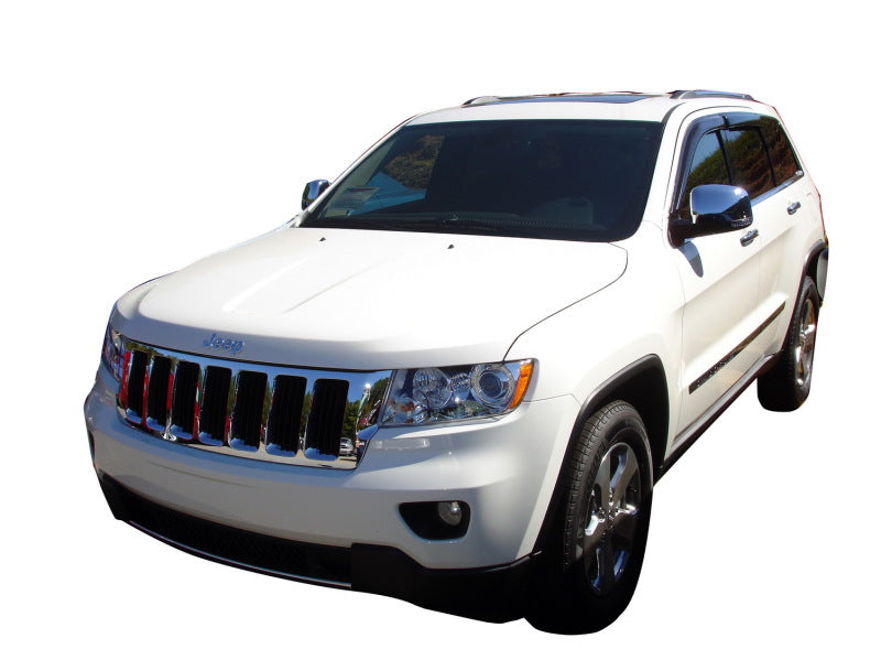 AVS 11-18 Jeep Grand Cherokee Ventvisor Outside Mount Window Deflectors 4pc - Smoke AVS 11-18 Jeep Grand Cherokee Ventvisor Outside Mount Window Deflectors 4pc - Smoke