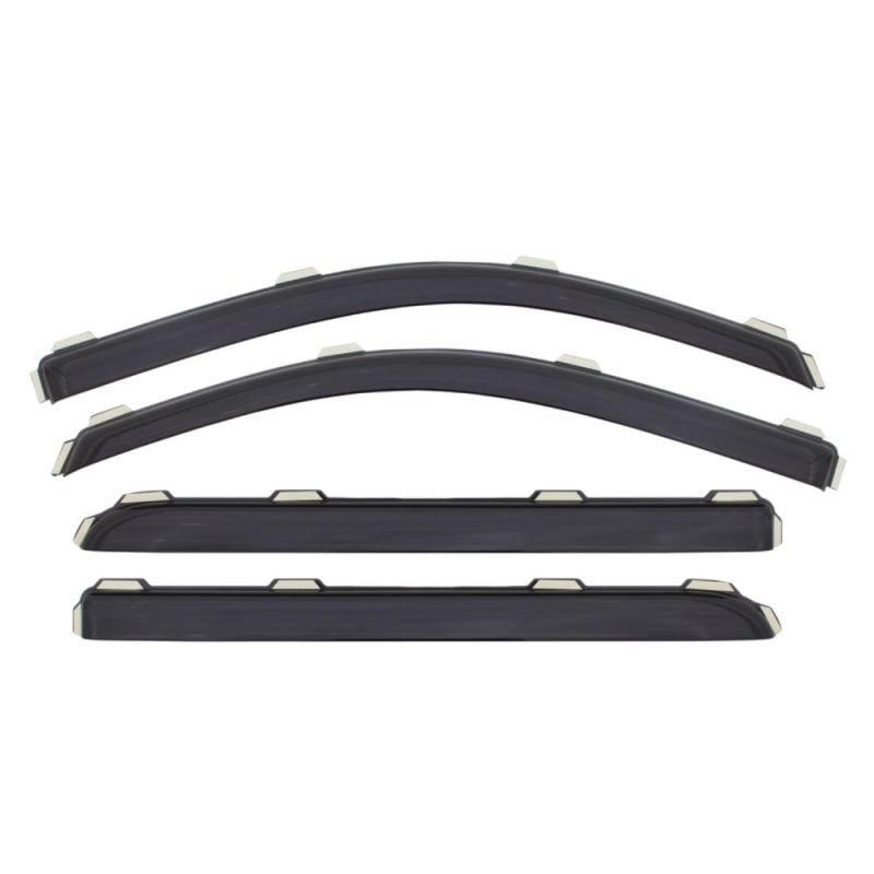 AVS 14-18 Toyota Corolla Ventvisor In-Channel Front & Rear Window Deflectors 4pc - Smoke AVS 14-18 Toyota Corolla Ventvisor In-Channel Front & Rear Window Deflectors 4pc - Smoke
