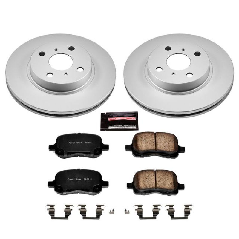 Power Stop 98-02 Chevrolet Prizm Front Z17 Evolution Geomet Coated Brake Kit Power Stop 98-02 Chevrolet Prizm Front Z17 Evolution Geomet Coated Brake Kit