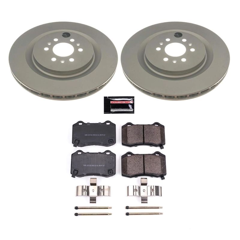 Power Stop 04-07 Cadillac CTS Rear Z17 Evolution Geomet Coated Brake Kit Power Stop 04-07 Cadillac CTS Rear Z17 Evolution Geomet Coated Brake Kit