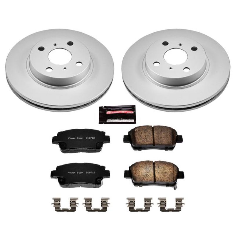 Power Stop 01-03 Toyota Prius Front Z17 Evolution Geomet Coated Brake Kit Power Stop 01-03 Toyota Prius Front Z17 Evolution Geomet Coated Brake Kit