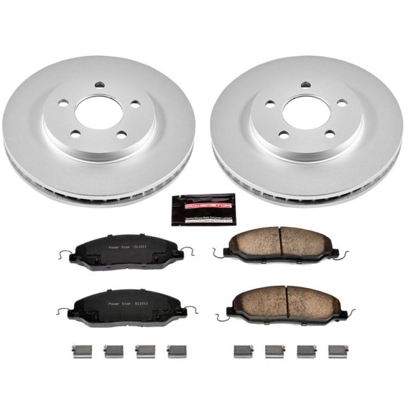 Power Stop 05-10 Ford Mustang Front Z17 Evolution Geomet Coated Brake Kit Power Stop 05-10 Ford Mustang Front Z17 Evolution Geomet Coated Brake Kit