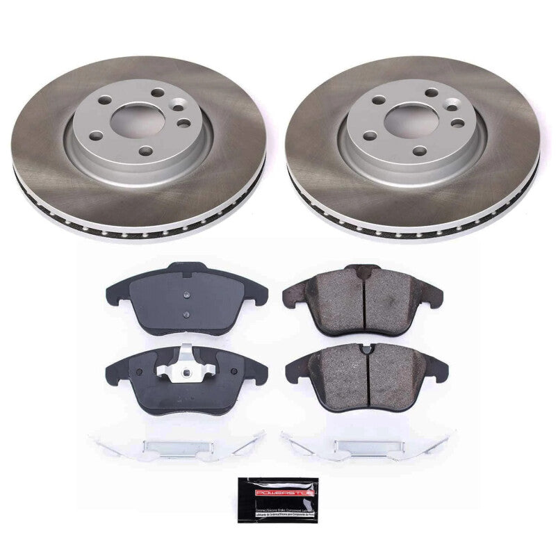 Power Stop 08-10 Volvo V70 Front Semi-Coated Rotor Kit Power Stop 08-10 Volvo V70 Front Semi-Coated Rotor Kit
