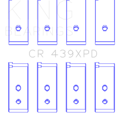 King Engine Bearings Honda B-Series Dowel Performance Rod Bearing Set - Size STDX