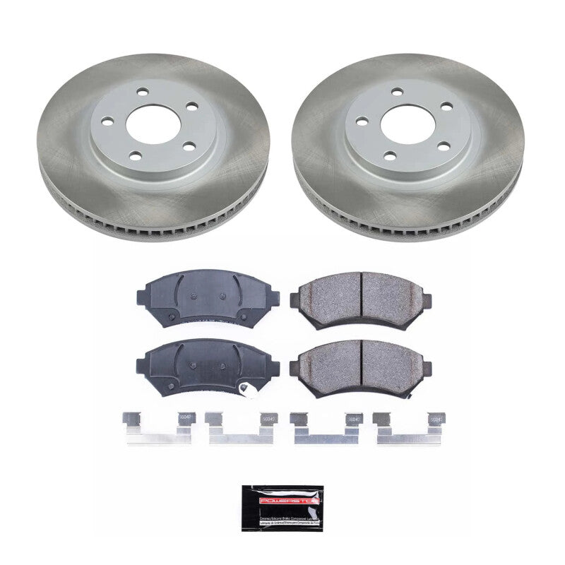 Power Stop 00-05 Pontiac Bonneville Front Semi-Coated Rotor Kit Power Stop 00-05 Pontiac Bonneville Front Semi-Coated Rotor Kit