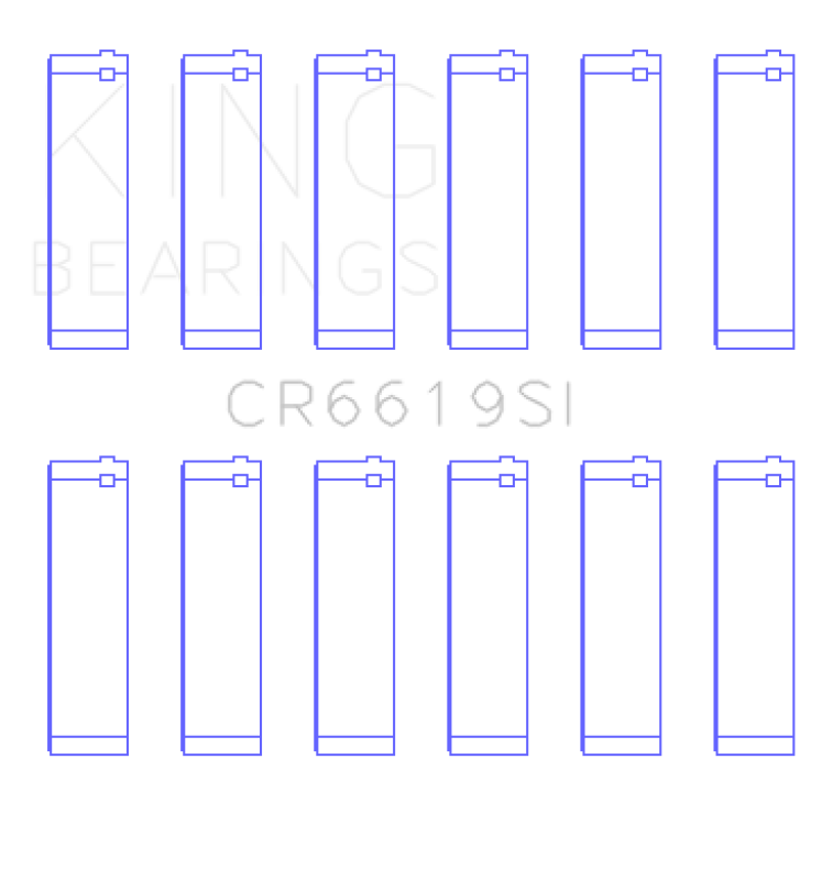 King Engine Bearings Ford V6 (Size +0.50mm) Connecting Rod Bearing Set King Engine Bearings Ford V6 (Size +0.50mm) Connecting Rod Bearing Set