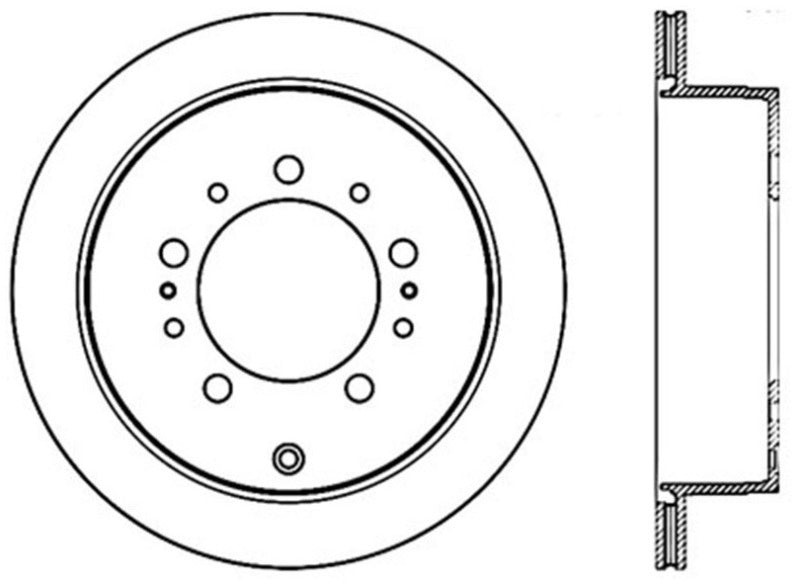 Stoptech 08-17 Toyota Land Cruiser / 08-17 Lexus LX Rear Premium Cryo Rotor Stoptech 08-17 Toyota Land Cruiser / 08-17 Lexus LX Rear Premium Cryo Rotor