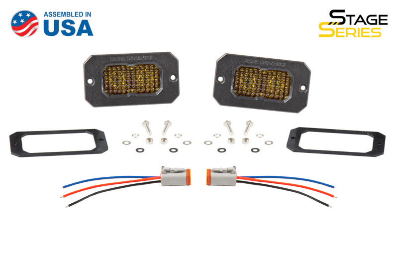 Diode Dynamics Stage Series 2 In LED Pod Pro - Yellow Fog Flush ABL (Pair) Diode Dynamics Stage Series 2 In LED Pod Pro - Yellow Fog Flush ABL (Pair)