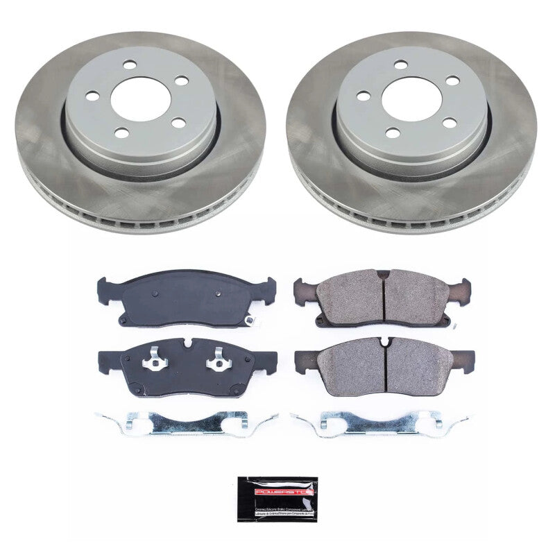 Power Stop 11-16 Jeep Grand Cherokee Front Semi-Coated Rotor Kit Power Stop 11-16 Jeep Grand Cherokee Front Semi-Coated Rotor Kit