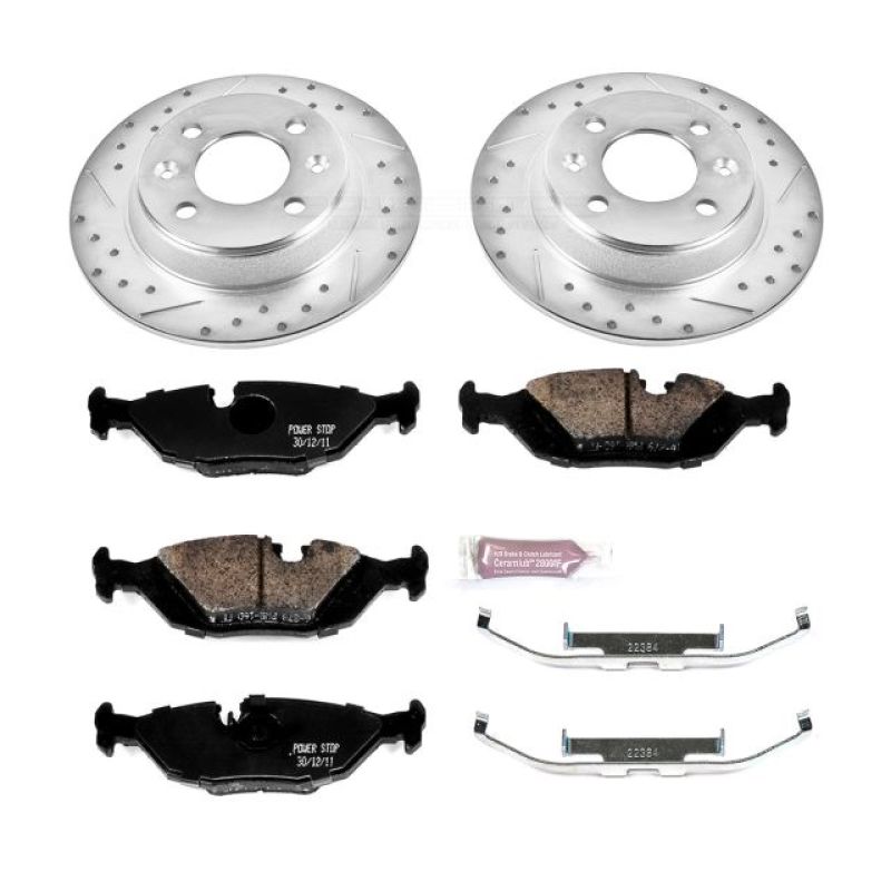 Power Stop 88-93 Saab 900 Rear Z23 Evolution Sport Brake Kit Power Stop 88-93 Saab 900 Rear Z23 Evolution Sport Brake Kit
