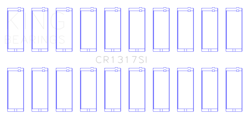 King Engine Bearings Engine Chrysler 273CI/318CI/340CI/360CI Connecting Rod Bearing Set of 20 King Engine Bearings Engine Chrysler 273CI/318CI/340CI/360CI Connecting Rod Bearing Set of 20