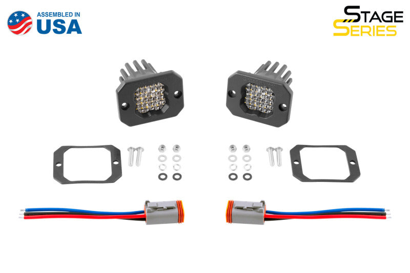 Diode Dynamics Stage Series C1 LED Pod Pro - White Flood Flush RBL (Pair) Diode Dynamics Stage Series C1 LED Pod Pro - White Flood Flush RBL (Pair)