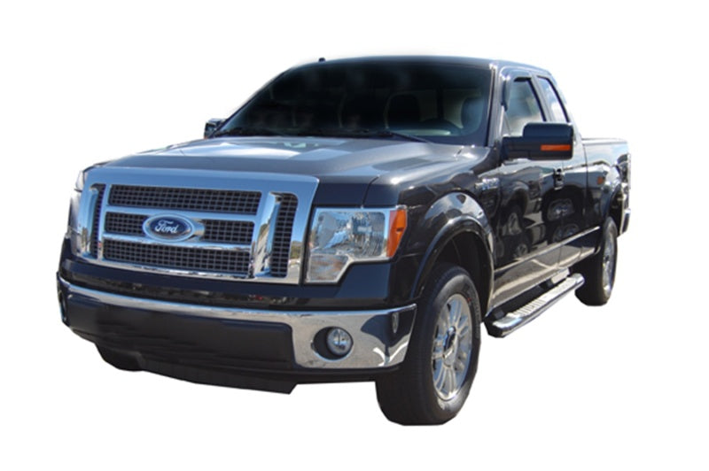 AVS 09-14 Ford F-150 Standard Cab Ventvisor Outside Mount Window Deflectors 2pc - Smoke AVS 09-14 Ford F-150 Standard Cab Ventvisor Outside Mount Window Deflectors 2pc - Smoke