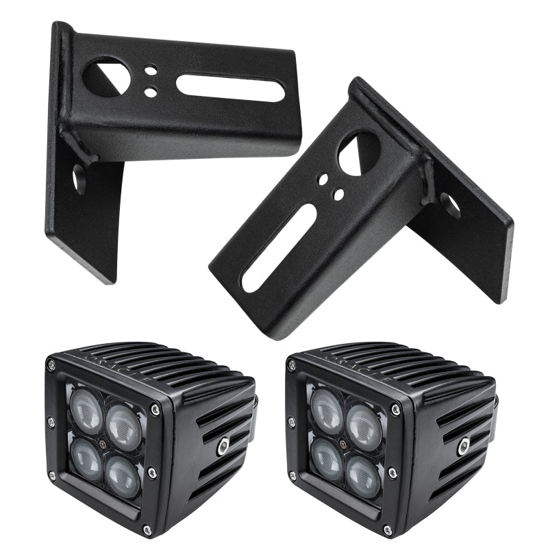 Oracle Jeep JK Lower Windshield Mount Brackets/Lights Combo SEE WARRANTY Oracle Jeep JK Lower Windshield Mount Brackets/Lights Combo SEE WARRANTY