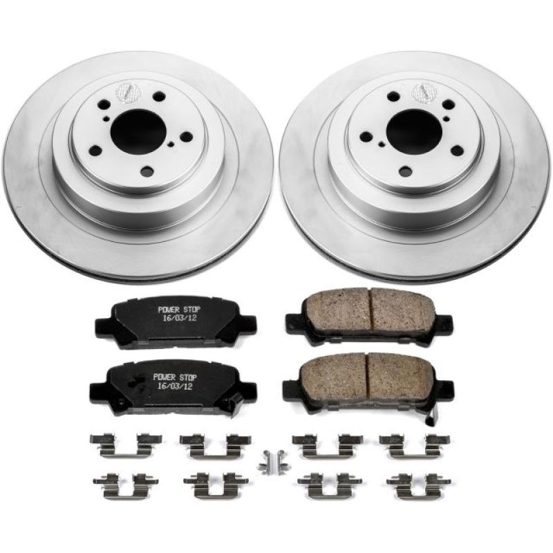Power Stop 05-09 Subaru Legacy Rear Z17 Evolution Geomet Coated Brake Kit Power Stop 05-09 Subaru Legacy Rear Z17 Evolution Geomet Coated Brake Kit
