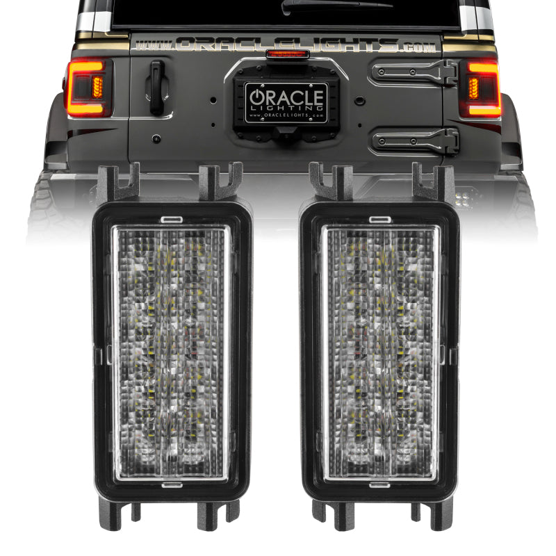 Oracle 2018+ Jeep Wrangler JL Dual Function Reverse LED Flush Taillight - Amber/White Oracle 2018+ Jeep Wrangler JL Dual Function Reverse LED Flush Taillight - Amber/White
