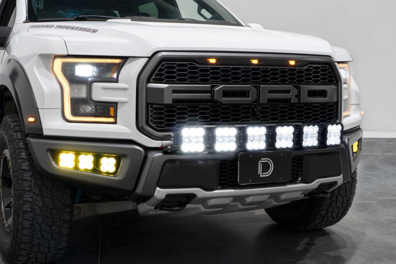 Diode Dynamics 17-20 Ford Raptor SS5 Grille CrossLink Lightbar Kit - Pro White Combo Diode Dynamics 17-20 Ford Raptor SS5 Grille CrossLink Lightbar Kit - Pro White Combo