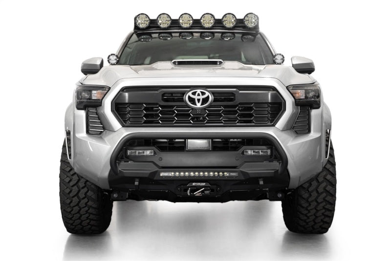 ADD 2024+ Toyota Tacoma Stealth Center Mount Winch Front Bumper w/ Top Hoop ADD 2024+ Toyota Tacoma Stealth Center Mount Winch Front Bumper w/ Top Hoop