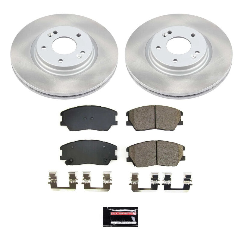 Power Stop 20-21 Kia Soul Front Semi-Coated Rotor Kit Power Stop 20-21 Kia Soul Front Semi-Coated Rotor Kit