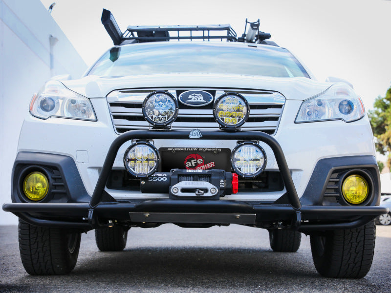 aFe POWER 15-19 Subaru Outback H4 2.5L / H6 3.6L Terra Guard Front Bumper w/ Winch Mount aFe POWER 15-19 Subaru Outback H4 2.5L / H6 3.6L Terra Guard Front Bumper w/ Winch Mount