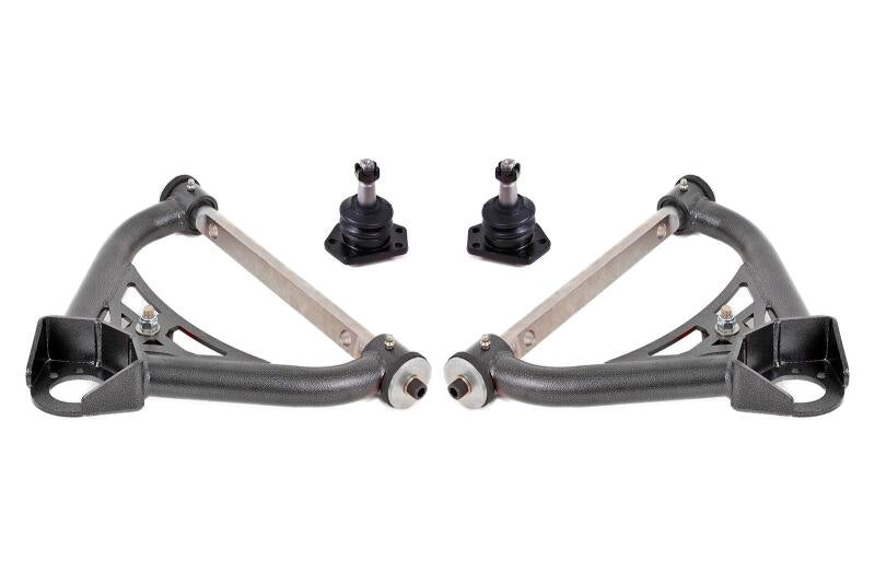 BMR 70-81 Chevrolet Camaro A-Arms Upper Non-Adjustable Delrin Std Ball Joint - Black Hammertone BMR 70-81 Chevrolet Camaro A-Arms Upper Non-Adjustable Delrin Std Ball Joint - Black Hammertone