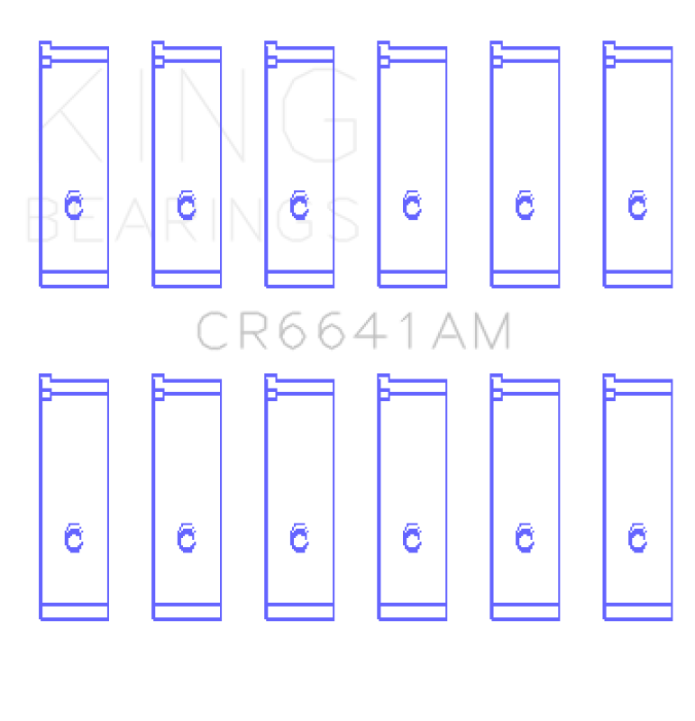 King Engine Bearings Toyota 3Vze (Size +0.75mm) Connecting Rod Bearing Set King Engine Bearings Toyota 3Vze (Size +0.75mm) Connecting Rod Bearing Set