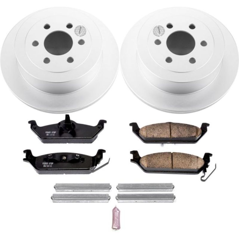 Power Stop 03-04 Dodge Dakota Rear Z17 Evolution Geomet Coated Brake Kit Power Stop 03-04 Dodge Dakota Rear Z17 Evolution Geomet Coated Brake Kit