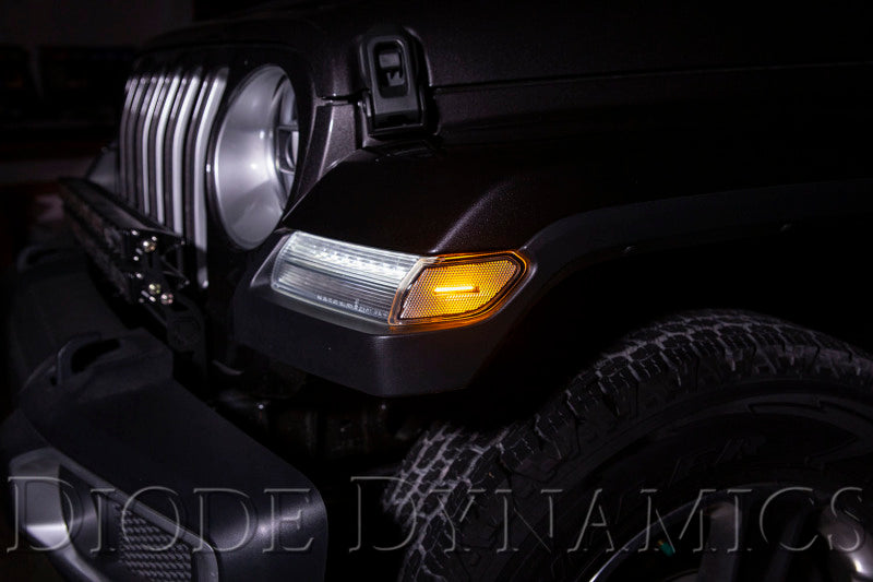 Diode Dynamics 18-21 Jeep JL Wrangler/Gladiator Sidemarkers - Amber (set) Diode Dynamics 18-21 Jeep JL Wrangler/Gladiator Sidemarkers - Amber (set)