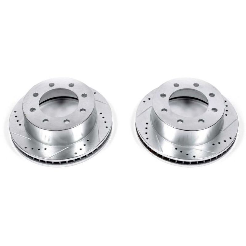 Power Stop 00-02 Dodge Ram 2500 Front Evolution Drilled & Slotted Rotors - Pair Power Stop 00-02 Dodge Ram 2500 Front Evolution Drilled & Slotted Rotors - Pair