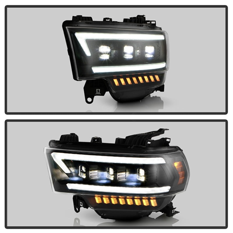 Spyder 19-22 Dodge Ram 2500/3500 (Halogen Model Only) Proj. Headlights (PRO-YD-DR19HDHALAP-SEQ-BK) Spyder 19-22 Dodge Ram 2500/3500 (Halogen Model Only) Proj. Headlights (PRO-YD-DR19HDHALAP-SEQ-BK)