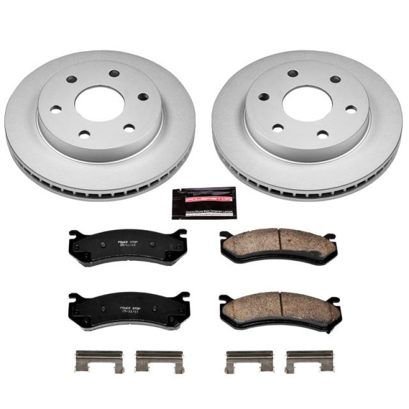 Power Stop 02-06 Cadillac Escalade Front Z17 Evolution Geomet Coated Brake Kit Power Stop 02-06 Cadillac Escalade Front Z17 Evolution Geomet Coated Brake Kit