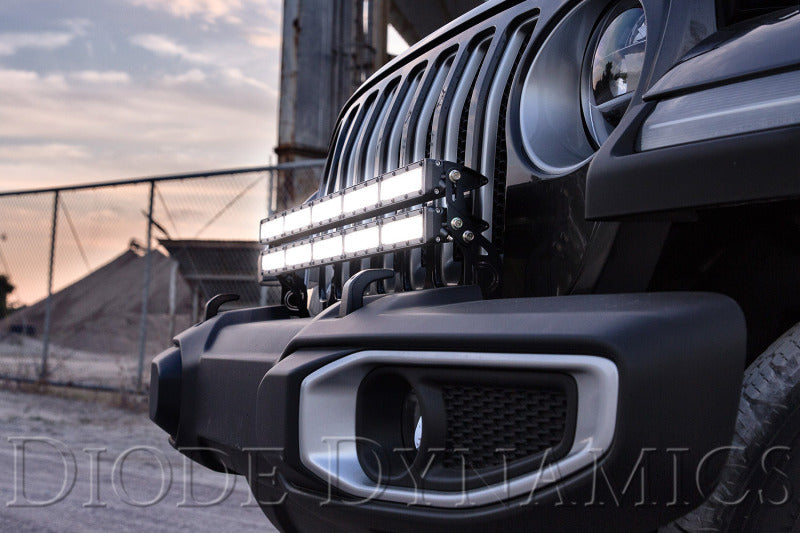 Diode Dynamics 18-21 Jeep JL Wrangler/Gladiator SS30 Bumper Bracket Kit - Amber Combo (Single) Diode Dynamics 18-21 Jeep JL Wrangler/Gladiator SS30 Bumper Bracket Kit - Amber Combo (Single)
