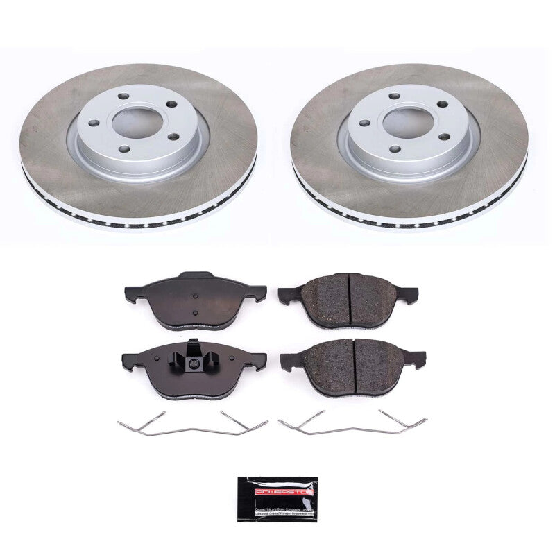 Power Stop 05-11 Volvo V50 Front Semi-Coated Rotor Kit Power Stop 05-11 Volvo V50 Front Semi-Coated Rotor Kit