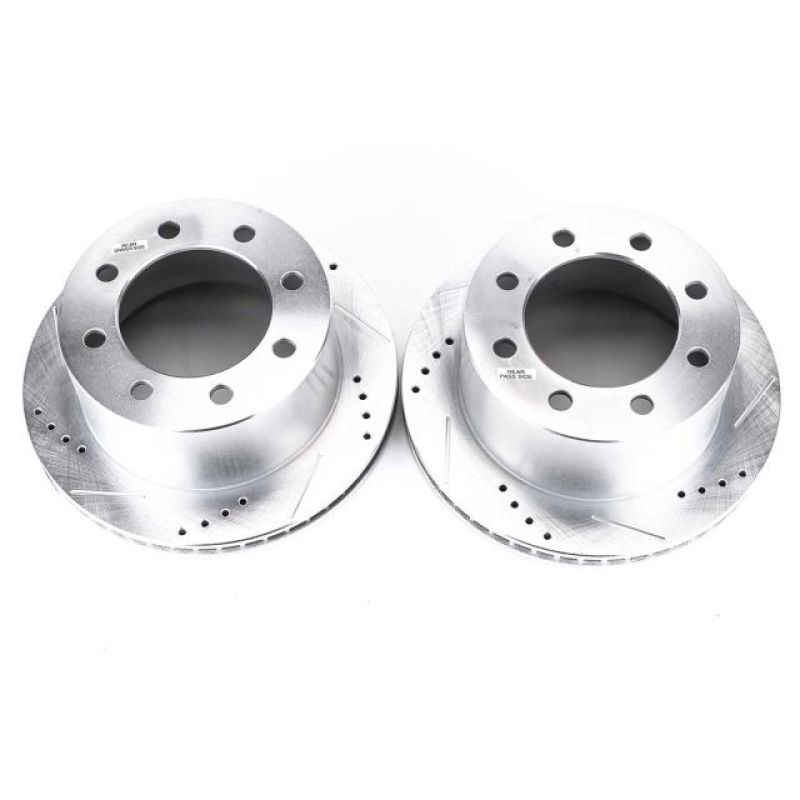 Power Stop 00-02 Dodge Ram 2500 Rear Evolution Drilled & Slotted Rotors - Pair Power Stop 00-02 Dodge Ram 2500 Rear Evolution Drilled & Slotted Rotors - Pair
