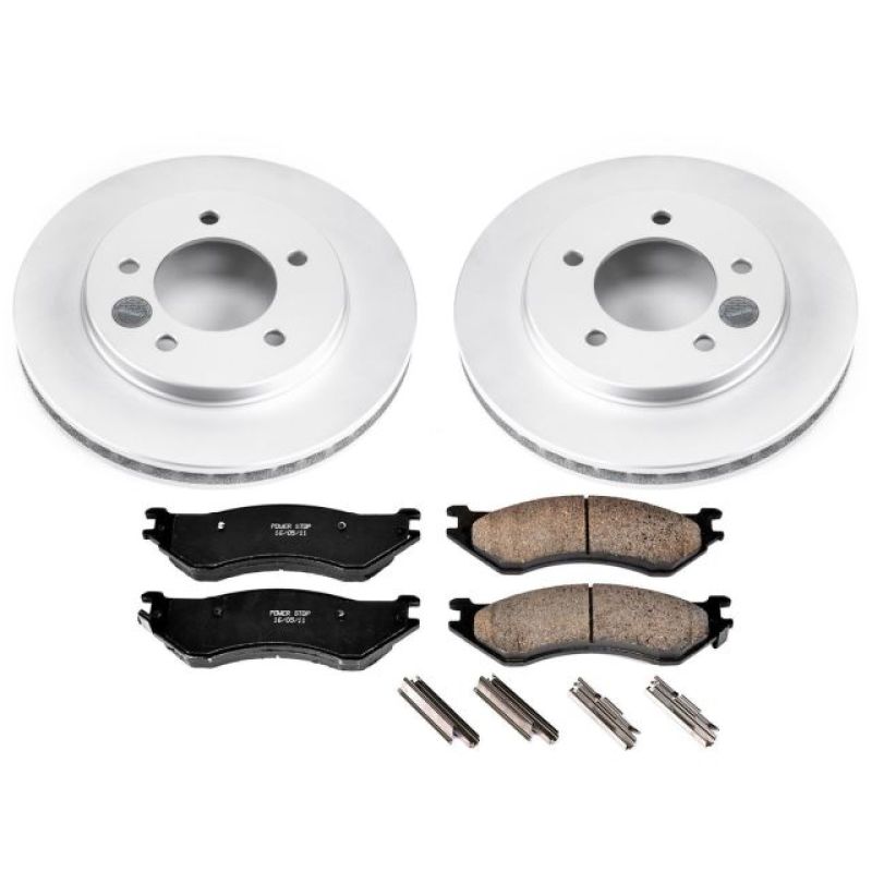 Power Stop 97-02 Ford Expedition Front Z17 Evolution Geomet Coated Brake Kit Power Stop 97-02 Ford Expedition Front Z17 Evolution Geomet Coated Brake Kit
