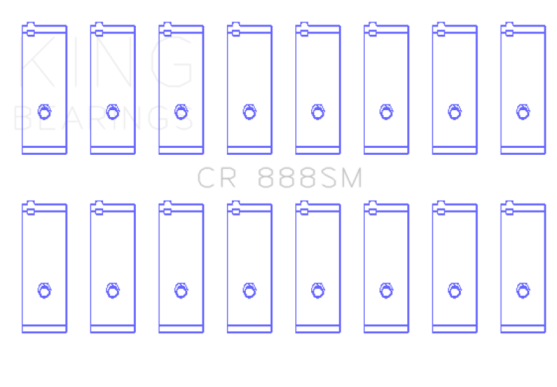 King Engine Bearings Toyota 1Uz-Fe/2Uz-Fe/3Uz-Fe (Size +0.50mm) Connecting Rod Bearing Set King Engine Bearings Toyota 1Uz-Fe/2Uz-Fe/3Uz-Fe (Size +0.50mm) Connecting Rod Bearing Set