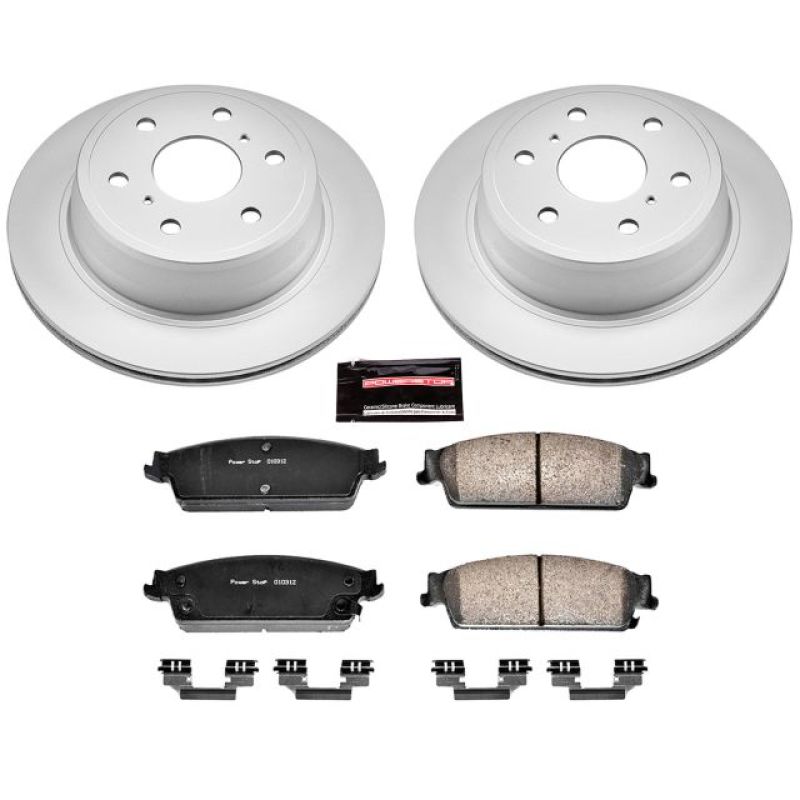 Power Stop 07-14 Cadillac Escalade Rear Z17 Evolution Geomet Coated Brake Kit Power Stop 07-14 Cadillac Escalade Rear Z17 Evolution Geomet Coated Brake Kit