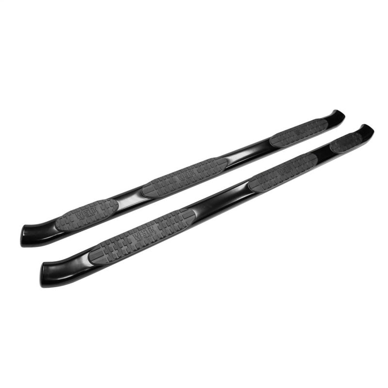 Westin 2009-2018 Ram/Dodge 1500 Quad Cab (6.5 ft Bed) PRO TRAXX 5 WTW Oval Nerf Step Bars - Black Westin 2009-2018 Ram/Dodge 1500 Quad Cab (6.5 ft Bed) PRO TRAXX 5 WTW Oval Nerf Step Bars - Black