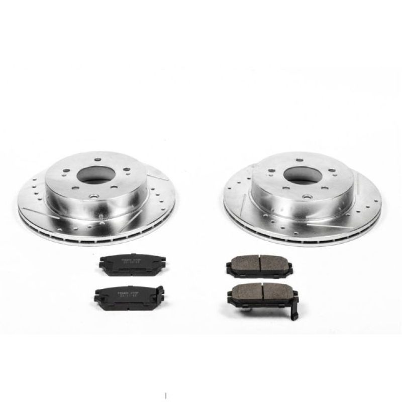 Power Stop 06-12 Mitsubishi Eclipse Rear Z23 Evolution Sport Brake Kit Power Stop 06-12 Mitsubishi Eclipse Rear Z23 Evolution Sport Brake Kit