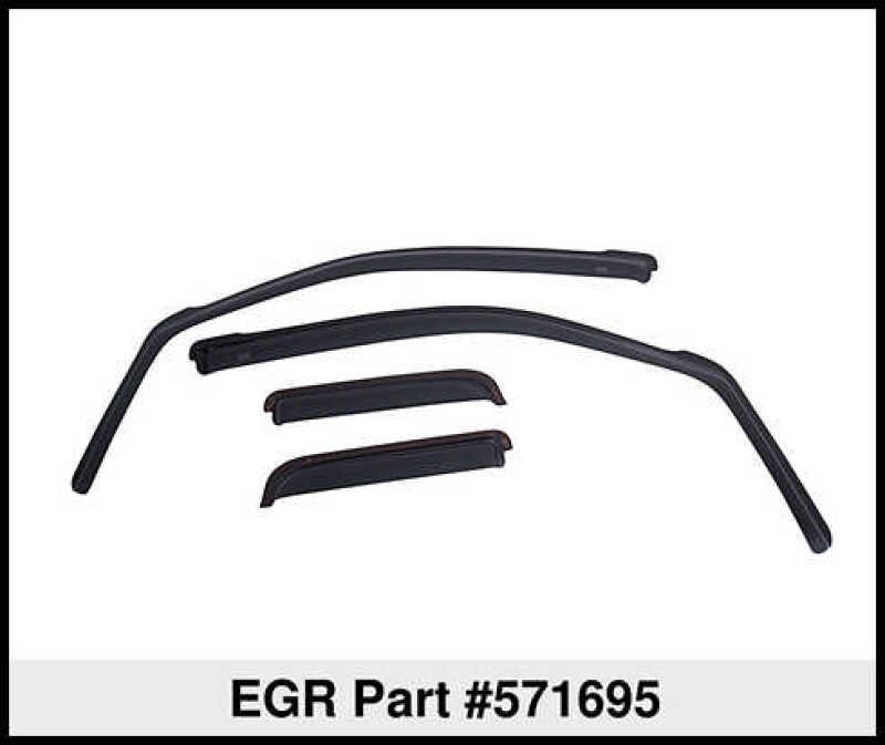 EGR 2019 Chevy 1500 Crew Cab In-Channel Window Visors - Matte EGR 2019 Chevy 1500 Crew Cab In-Channel Window Visors - Matte