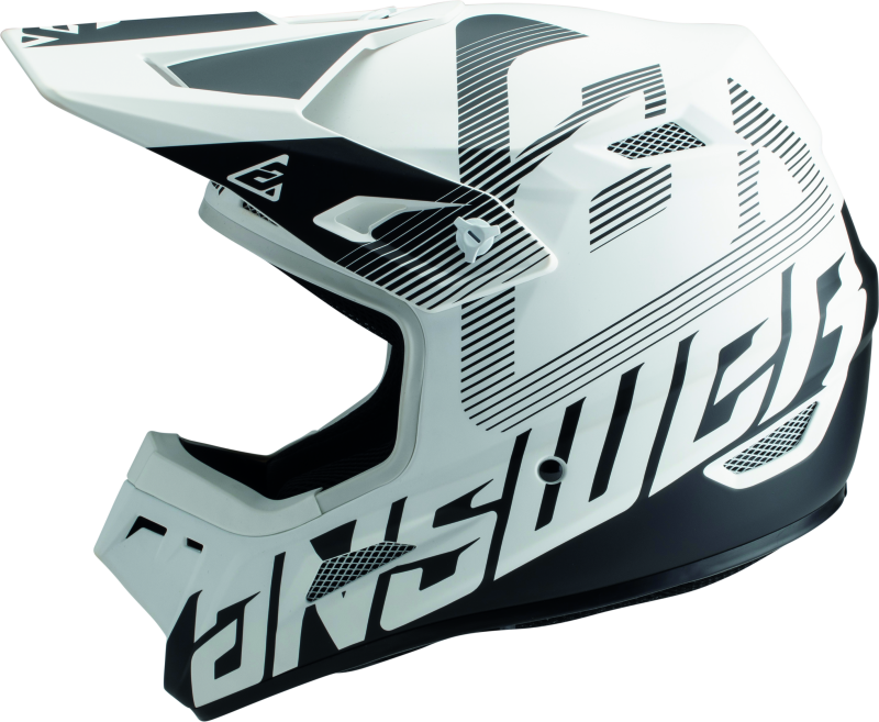 Answer AR1 V2 Bold Helmet White/Black Youth - Small Answer AR1 V2 Bold Helmet White/Black Youth - Small