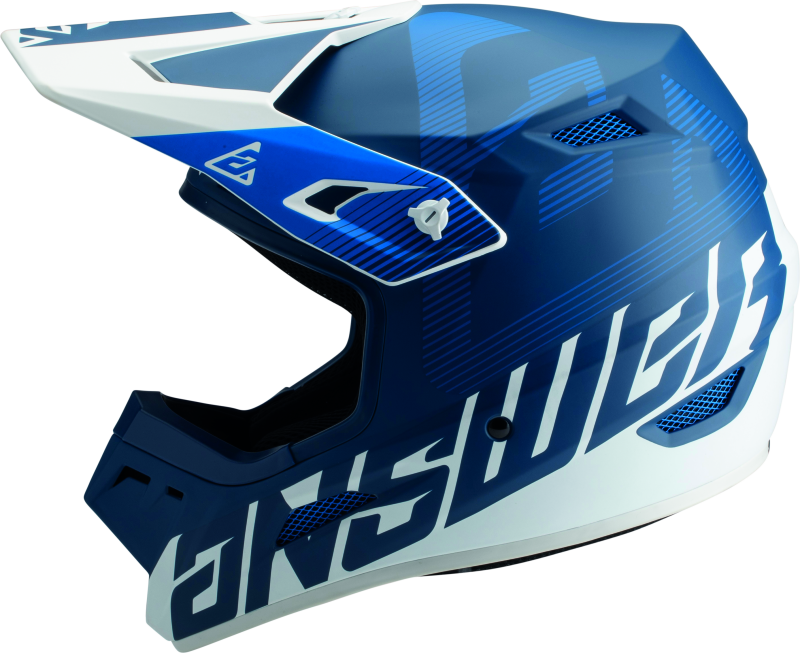 Answer AR1 V2 Bold Helmet Blue/White Youth - Small Answer AR1 V2 Bold Helmet Blue/White Youth - Small