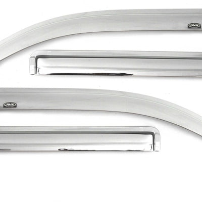 AVS 20-22 Chevrolet Silverado 1500 LTD Ext. Cab/DC F&R Ventvisor Window Deflectors 4pc - Chrome